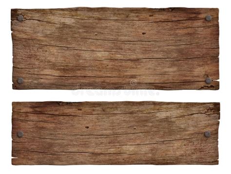 Old Weathered Wooden Sign with Nails Stock Image - Image of rectangular ...