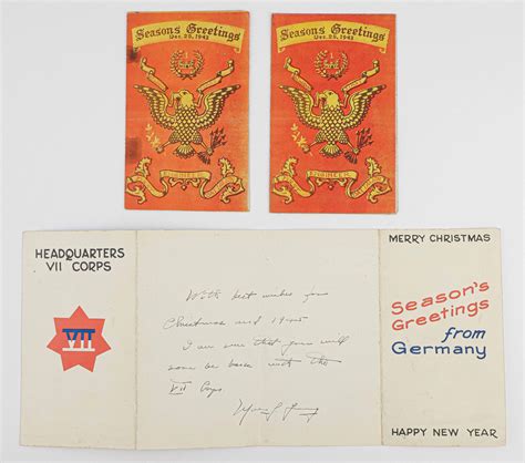 Lot - WORLD WAR II CHRISTMAS CARDS FROM THE ESTATE OF LT. COL. WILLIAM ...