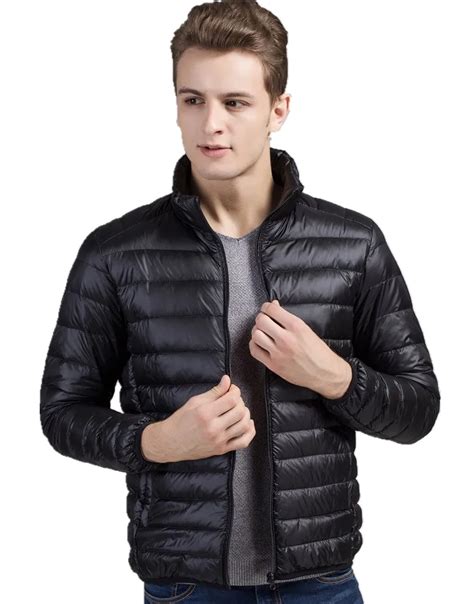 Winter Duck down jacket men 90% Down Content thin ultra light down ...