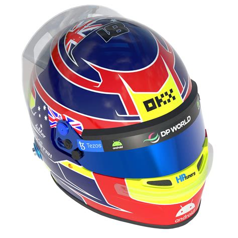 F1 Oscar Piastri Helmet 2023 - 3D Model by Cactus3D