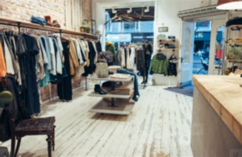 Interior of a small clothing store stock photo (227914) - YouWorkForThem