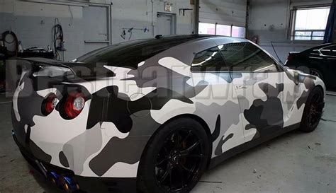 White Large Arctic Camouflage Vinyl Wrap Car wrap Camo Covering sticker ...
