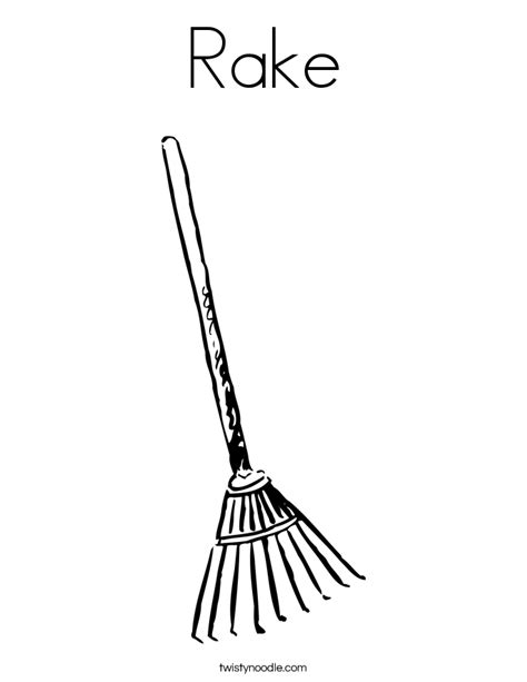 Rake Coloring Pages