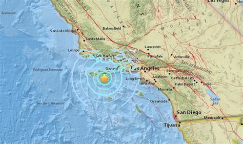 California earthquake MAP: 5.3 magnitude tremor near Los Angeles ...