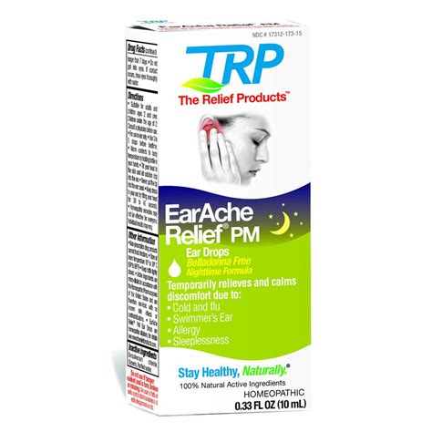 The Relief Products, EarAche Relief PM Ear Drops- 0.33 oz. - Walmart.com