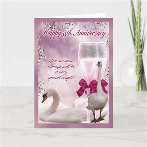 35th Anniversary - Coral Anniversary Card | Zazzle.com