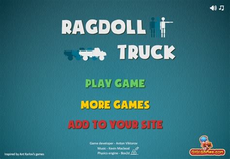 Ragdoll Truck - Funny Car Games