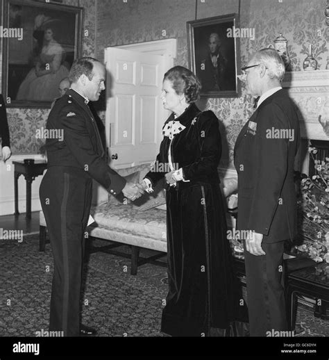 Falklands War - Margaret Thatcher Dinner - Downing Street Stock Photo ...