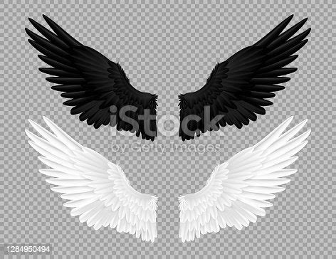 Black Angel Wings Clipart