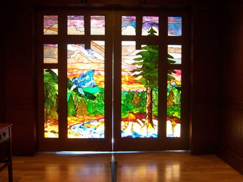 Stained glass doors at the entrance of Disney's Grand Cali… | Flickr