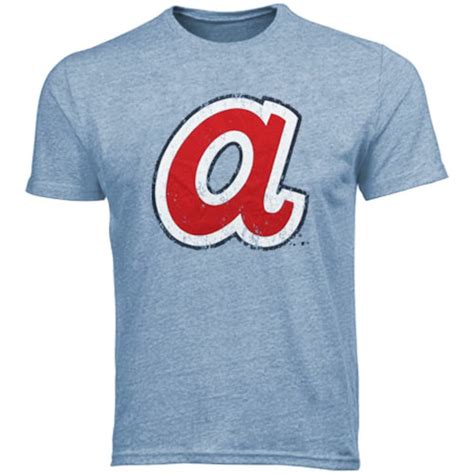 Majestic Threads Atlanta Braves 1972-1980 Cooperstown Logo Tri-Blend T ...