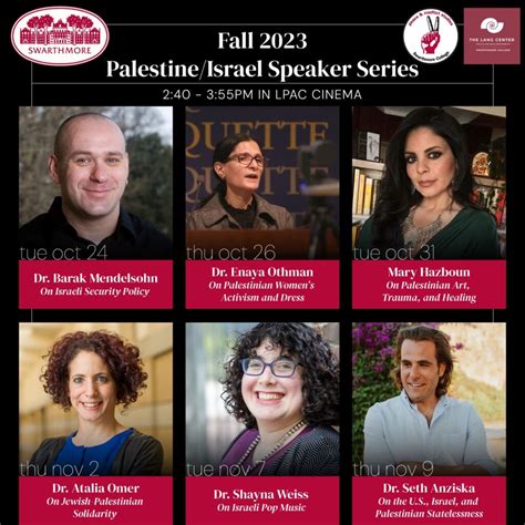 Fall 2023 Palestine/Israel Speaker Series – Peace & Conflict Studies Blog