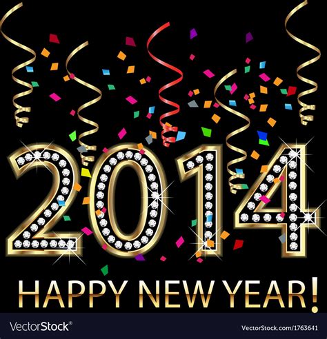 Happy new year 2014 Royalty Free Vector Image - VectorStock