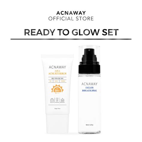 ACNAWAY BUNDLE 2 in 1 Acne Sun Serum + Acne Face and Body Spray | Lazada Indonesia