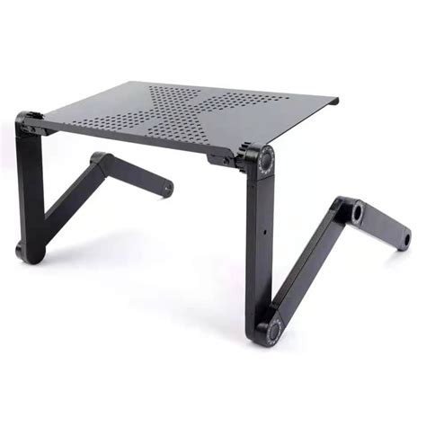 Adjustable Aluminum Laptop Stand with Mouse Pad – Marigold Mall