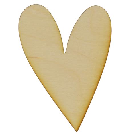 Whimsical Heart Wood Cut Out | Wooden Hearts | Unfinished Wood Cutouts ...