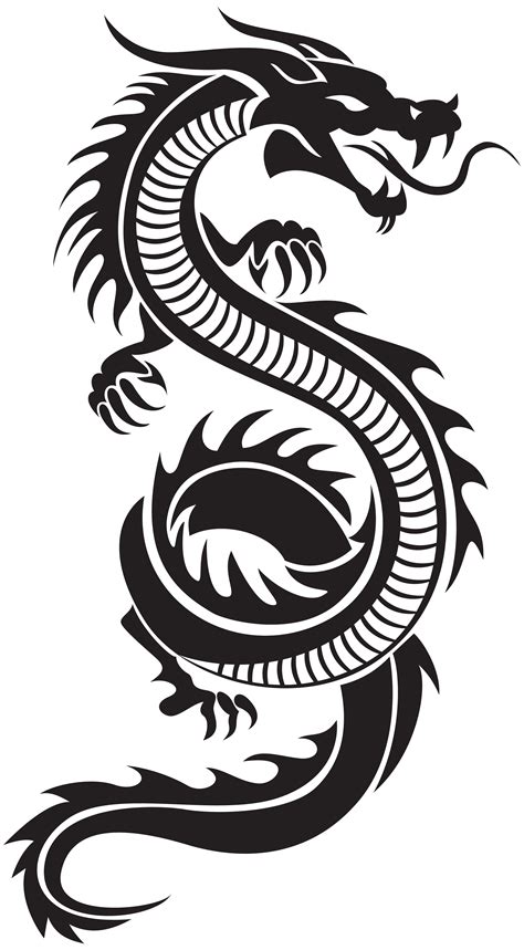 Chinese Dragon Silhouette PNG Clip Art - Best WEB Clipart