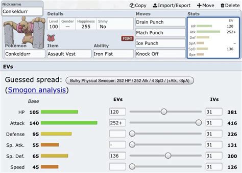 So I’m trying out Conkeldurr in singles, and apparently this is the classic moveset I see ...