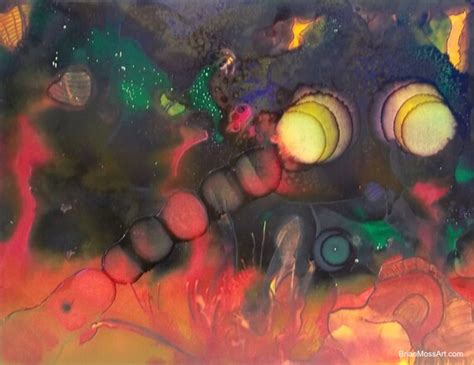 Items similar to ORIGINAL Painting Psychedelic Trippy Sci-Fi Space Painting on Etsy