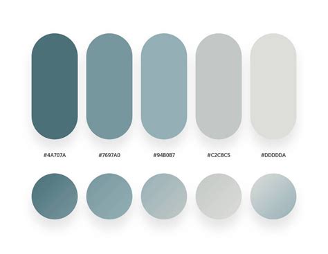 Grey color schemes & gradient palettes | 페인트 색상 팔레트, 색 뜻, 색상 혼합