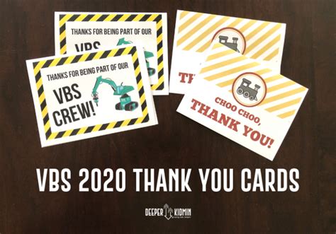 VBS 2020 Thank You Cards Printable – Deeper KidMin