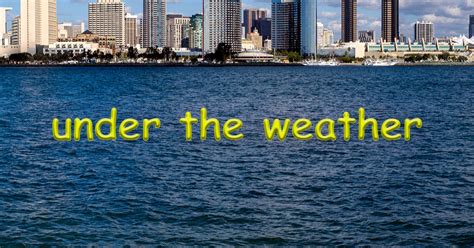 American Idioms | under the weather | Poly Languages Institute