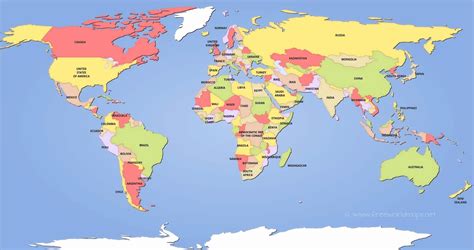 Map Earth Labeled - Share Map