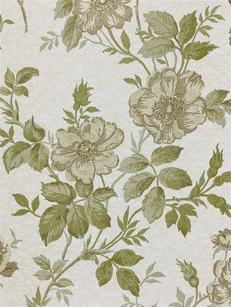 Green Floral Wallpaper | Vintage Wallpapers - Online Shop