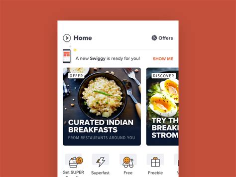 The New Swiggy! by Saptarshi Prakash for Swiggy on Dribbble