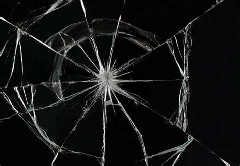 BrokenGlass0059 - Free Background Texture - glass broken shattered hole cracked beige black ...