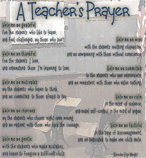 A teacher's prayer | Teacher prayer, Back to school quotes for teachers, Teacher quotes ...