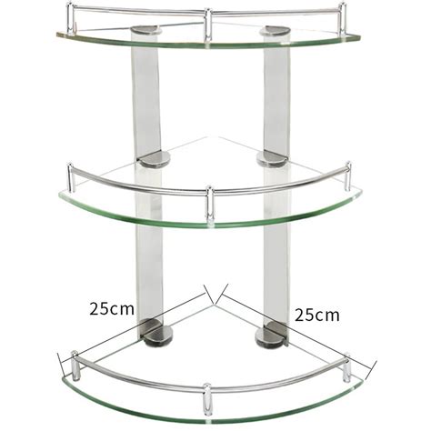 Clear Glass Corner Shelf