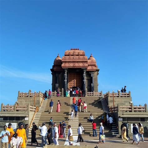 Vivekananda Rock Memorial, Kanyakumari, India. : r/AccidentalWesAnderson