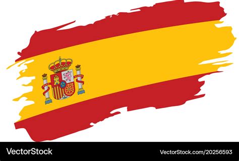 Spain flag Royalty Free Vector Image - VectorStock