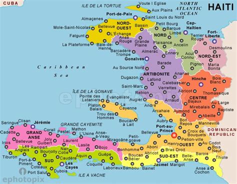 Map of Haiti - Hopefully one day I can visit all of these cities, towns and villages. | My Roots ...