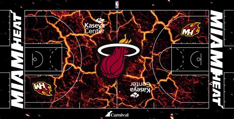 MIAMI HEAT CUSTOM BASKETBALL COURT on Behance