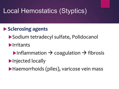 Haemostatic agents