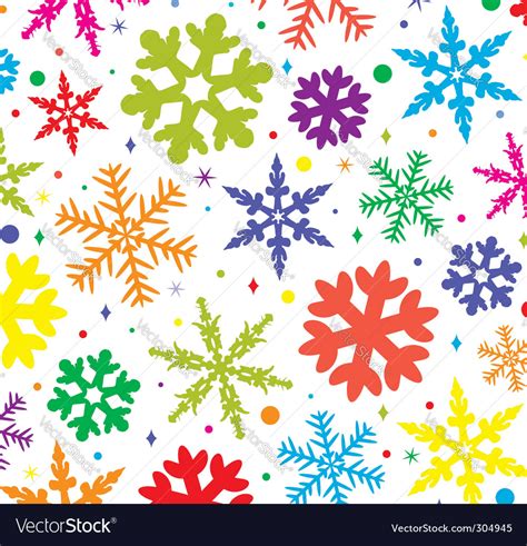 Colorful snowflakes Royalty Free Vector Image - VectorStock