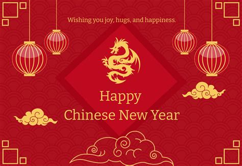 Free Chinese New Year Card Design Template - Edit Online & Download ...