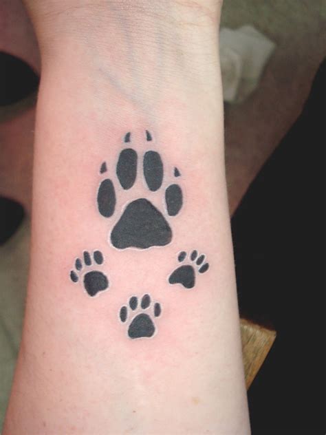 Dog Paw Print Tattoos Designs, Ideas and Meaning - Tattoos For You