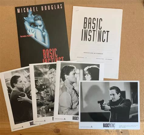 BASIC INSTINCT (1992) Movie Press Kit Michael Douglas Sharon Stone ...