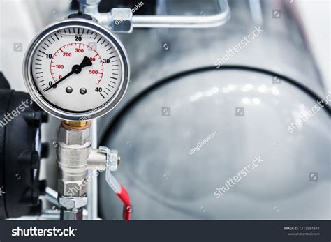 Pressure Gauge Measuring Installed Water Gas Stock Photo 1313584844 ...