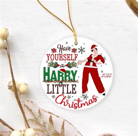 Santa Harry Styles Christmas Ornament