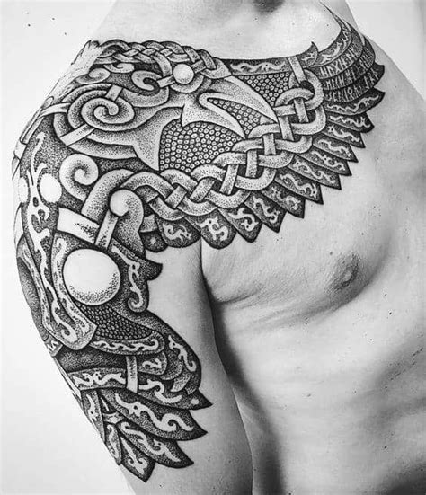 60 Odin’s Ravens Tattoo Designs For Men - Huginn and Muninn Ideas