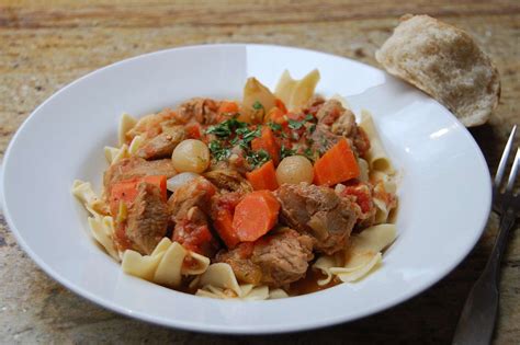 Easy Veal Stew With Egg Noodles Recipe