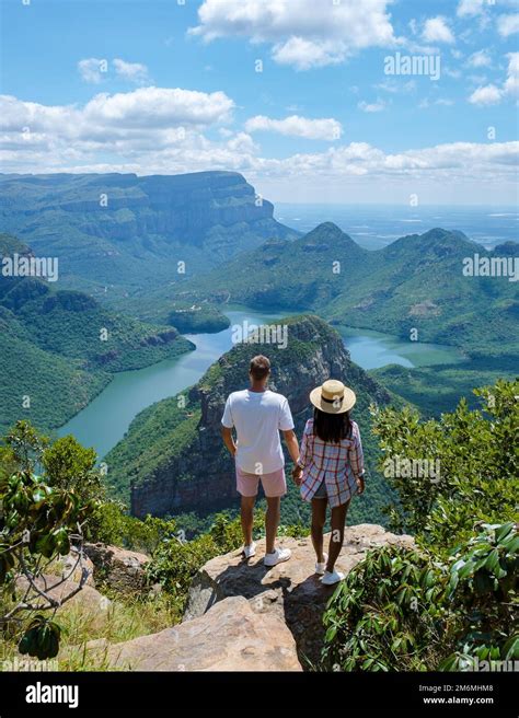 Panorama Route South Africa, Blyde river canyon with the three ...