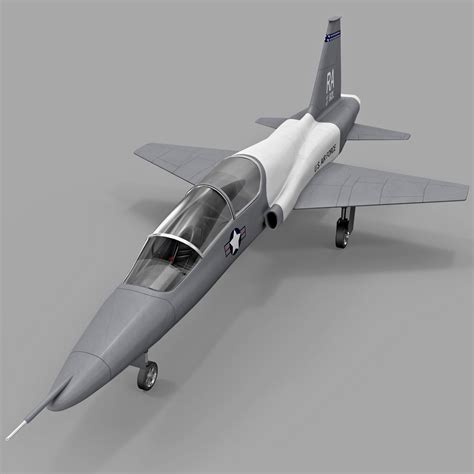 Northrop T-38 Talon Supersonic Jet Trainer 3D Model $119 - .c4d .max .ma .obj .lwo .3ds - Free3D