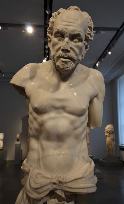 The Aphrodisias old fisherman, dating between 150 and 250 AD, the head ...