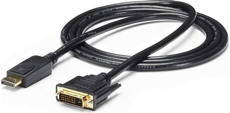 Amazon.com: StarTech.com 6ft (1.8m) DisplayPort to DVI Cable, DP to DVI-D Video Adapter ...