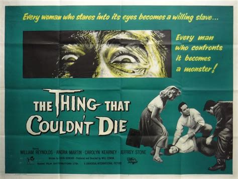 The Thing That Couldn't Die Poster, UK Quad, 1958